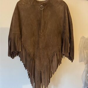 Vintage Leather poncho